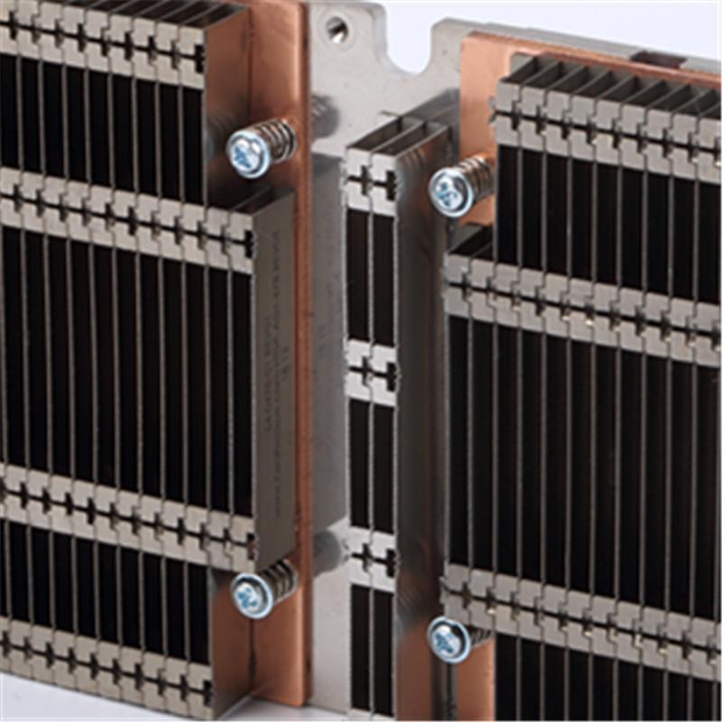 Aluminum Stacked Zipper Fin Heat Sink Soldered Onto Aluminum Base Plate